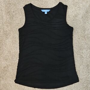 Simply Vera Vera Wang Black Textured Tank Top